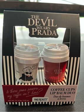 Mad Beauty The Devil Wears Prada Coffee Cup Lip Balm Duo